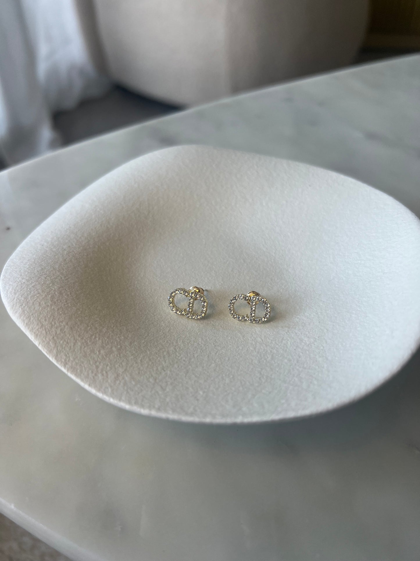 Boucle Diana strass