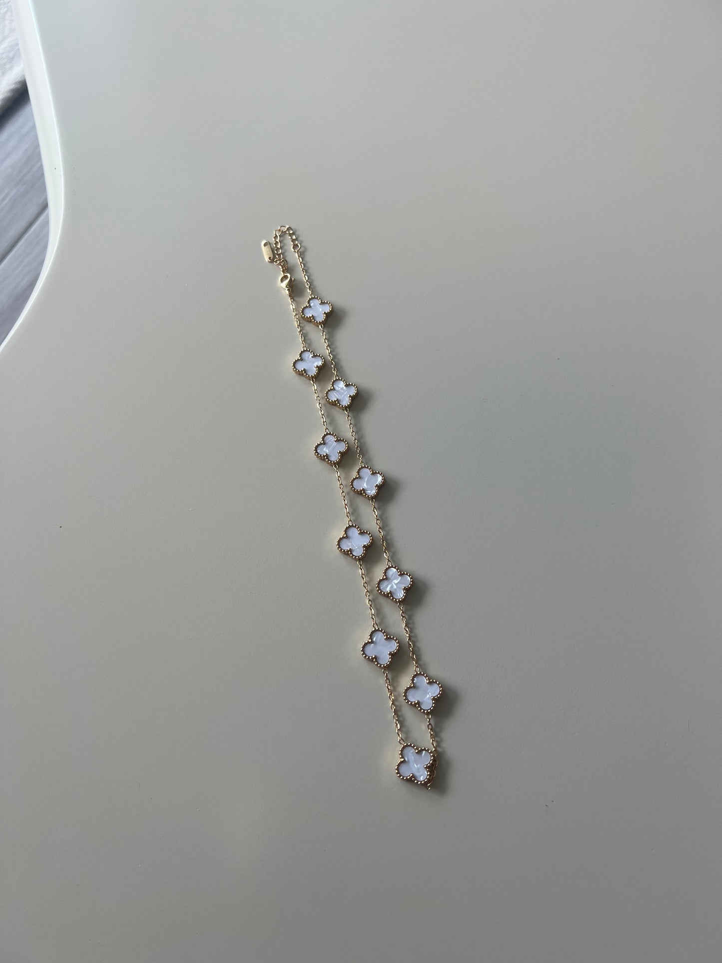 Collier 10 Trèfles White