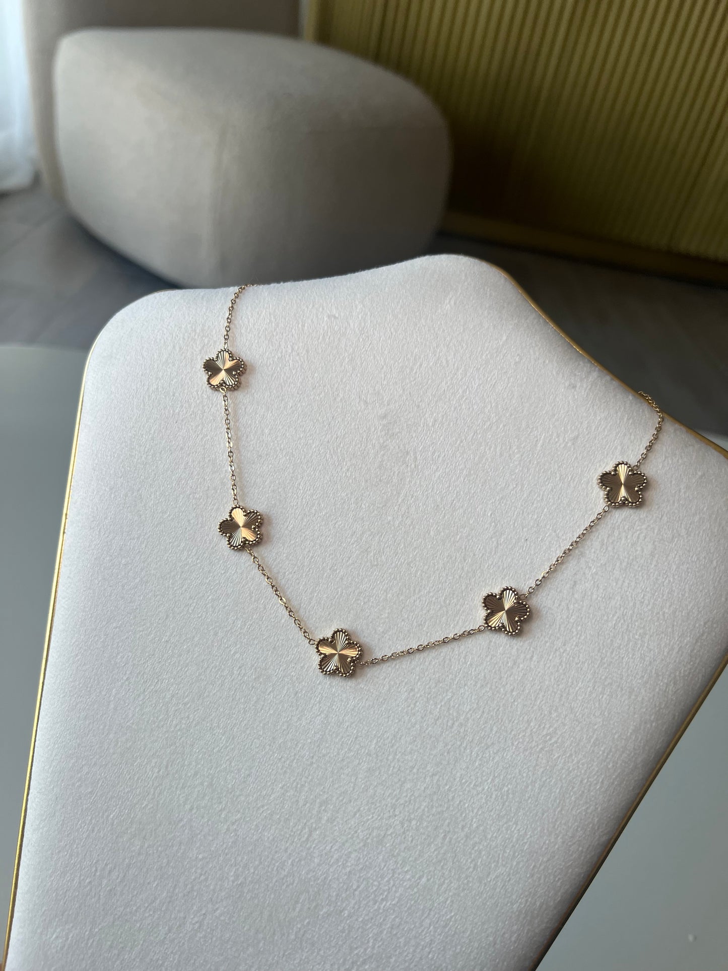 Collier 5 Trèfles Gold