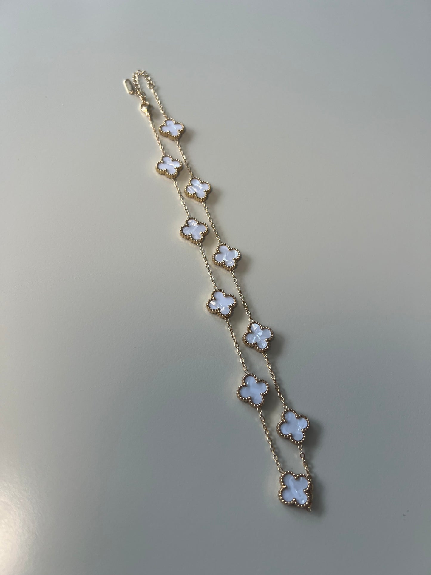 Collier 10 Trèfles White