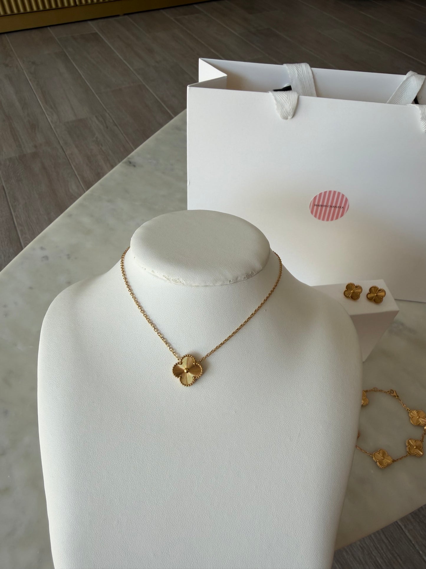 Parure Trèfles Luxe Gold