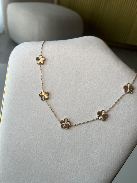 Collier 5 Trèfles Gold