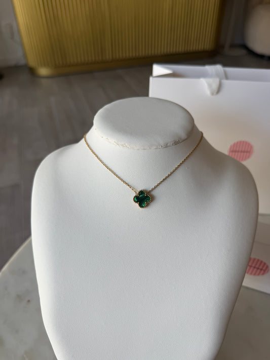 Collier Trèfle Vert