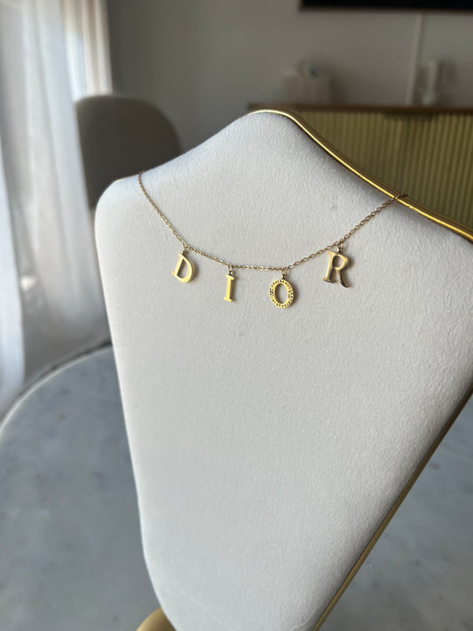 Collier Diana Lettres