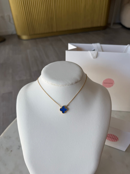 Collier Trèfle Bleu
