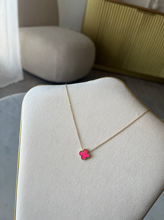 Collier Trèfle Pink