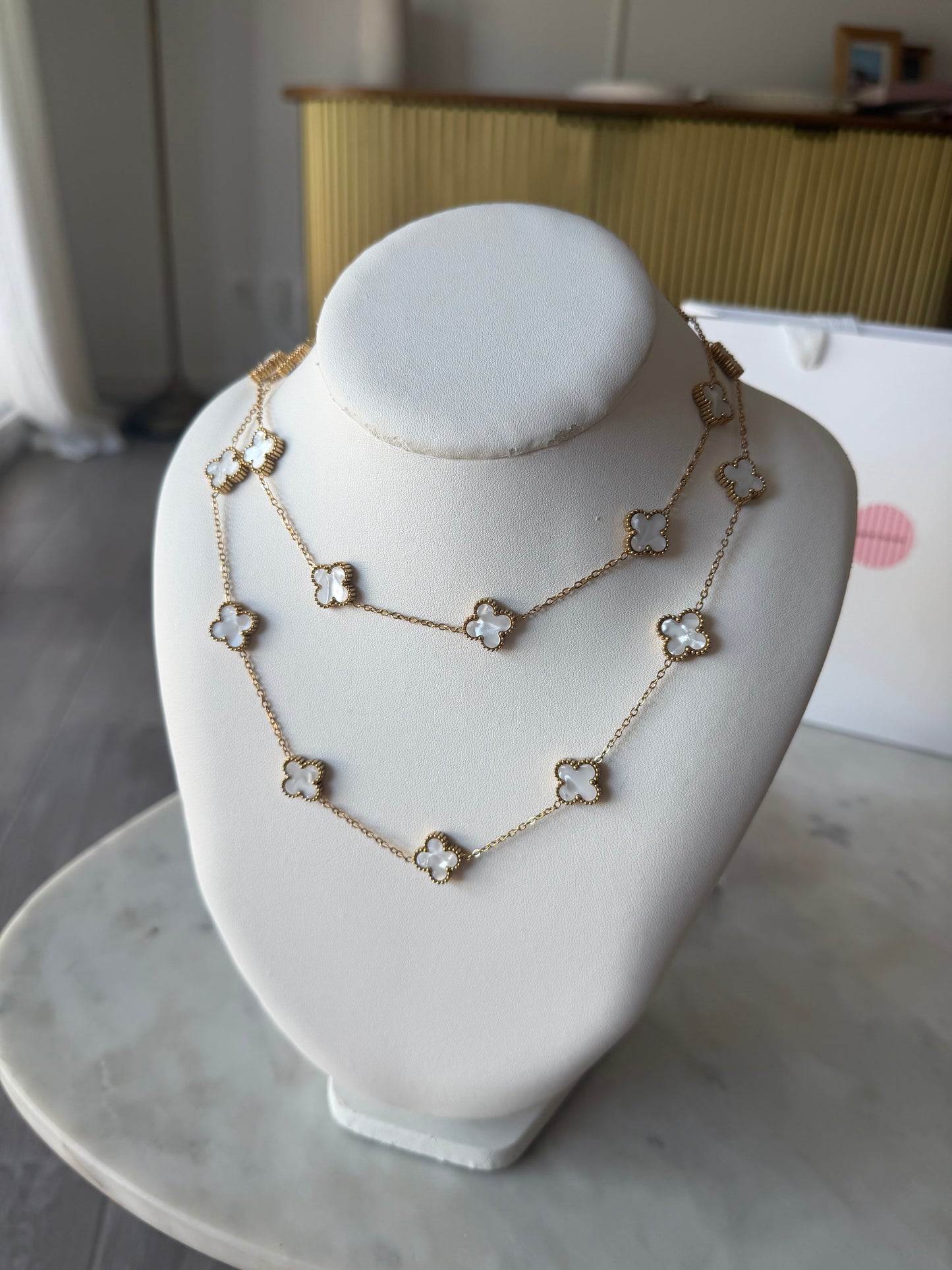 Collier Trèfles Double