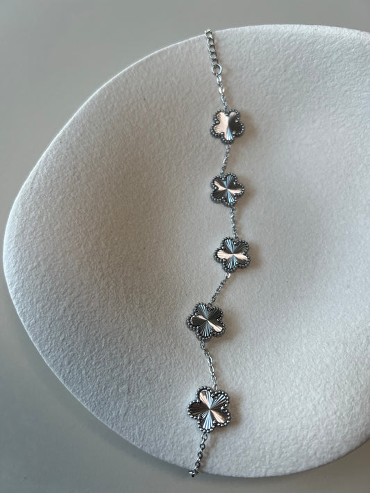 Bracelet Trèfle Argent
