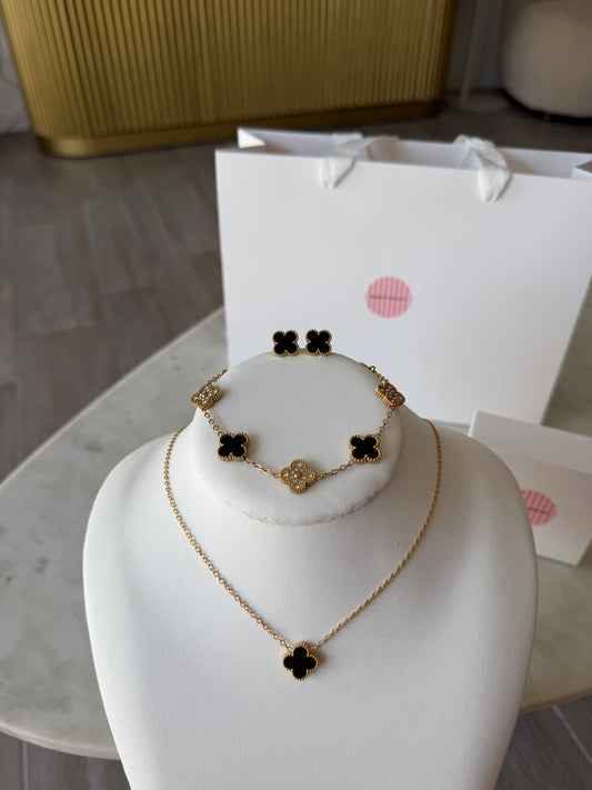 Parure Trèfle Black