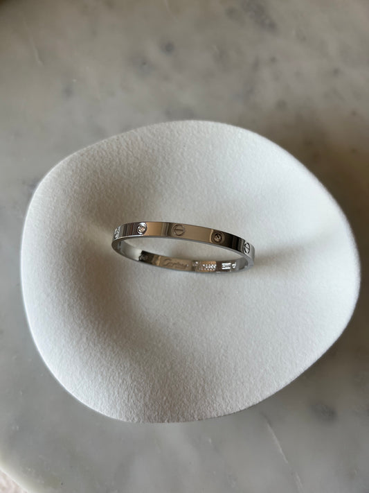 Jonc Carolina strass argent