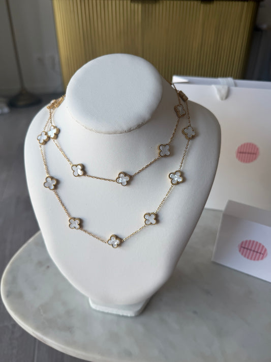 Collier Trèfles Double