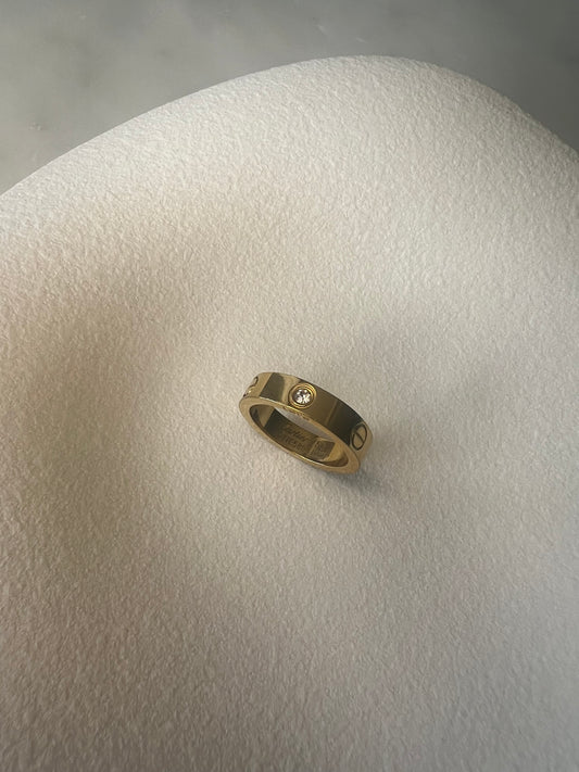 Bague Carolina strass or